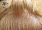 Blonde Silky Straight Toupee Sistem Penggantian Rambut Untuk Pria Kulit Tipis Super pemasok